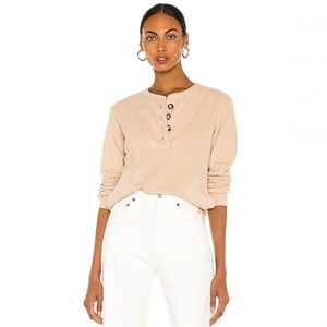 HEARTLOOM Jeanie Sweatshirt in Camel Size